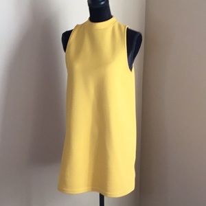 Yellow waffle weave tunic top/ tunic dress size size medium